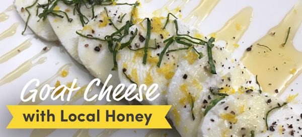 goat cheese and honey