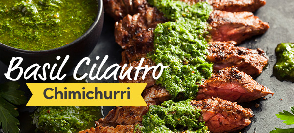 basil cilantro chimichurri